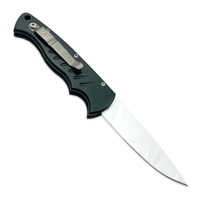 Piranha P1 Pocket Green Plain Edge Mirror Finish