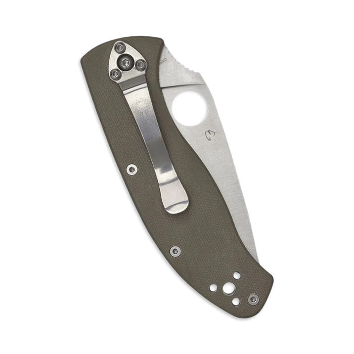 Spyderco C122GBNM4PS - Tenacious Brown G10 Partially Serrated