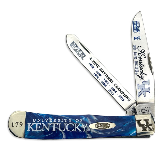 Vintage Case 2012 University of Kentucky NCAA Champions Blue Kirinite Trapper