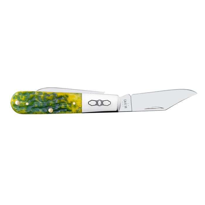 Case 27865 - Green Apple Bone Peach Seed Jig Barlow (62009 1/2 SS)