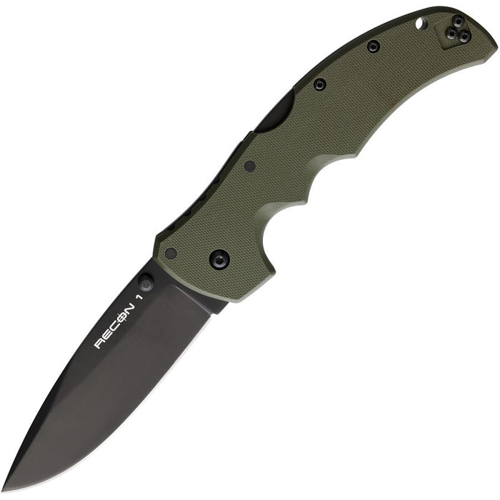 Cold Steel Recon 1 Lockback Clip Point OD Green