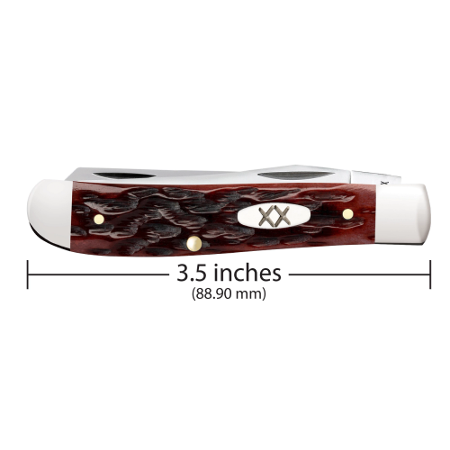 Case 25133 - Mahogany Bone Peach Seed Jig Mini Trapper (6207 CS)