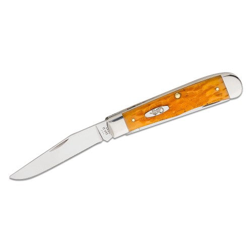 Case 26560 - Persimmon Orange Bone Peach Seed Jig Trapper
