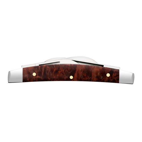 Case 64069 - Brown Maple Burl Wood Smooth Small Congress