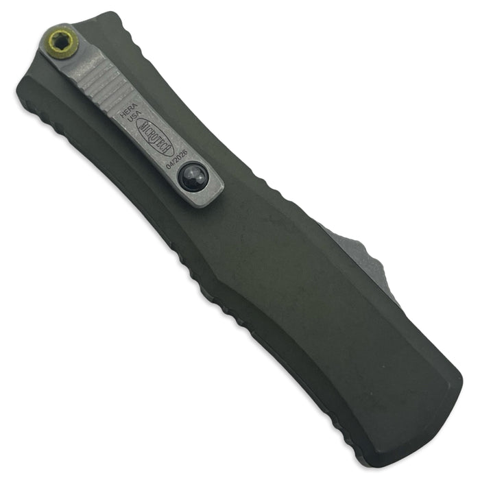 Microtech 1704M-10DGG-U25 - Hera II Mini T/E Distressed Grenade Green Apocalyptic Standard