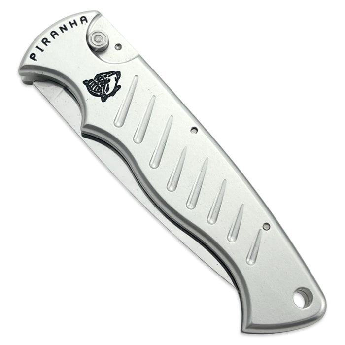 Piranha P1 Pocket Silver Plain Edge Mirror Finish