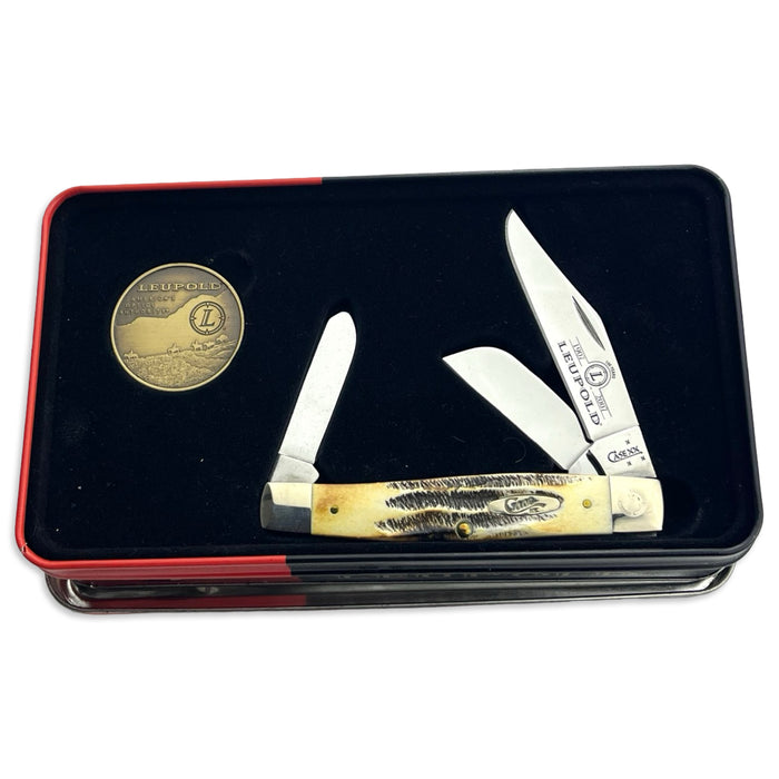 Vintage Case XX 62790 - Leupold 6.5 Bone Stag Large Stockman (6.5375 SS)