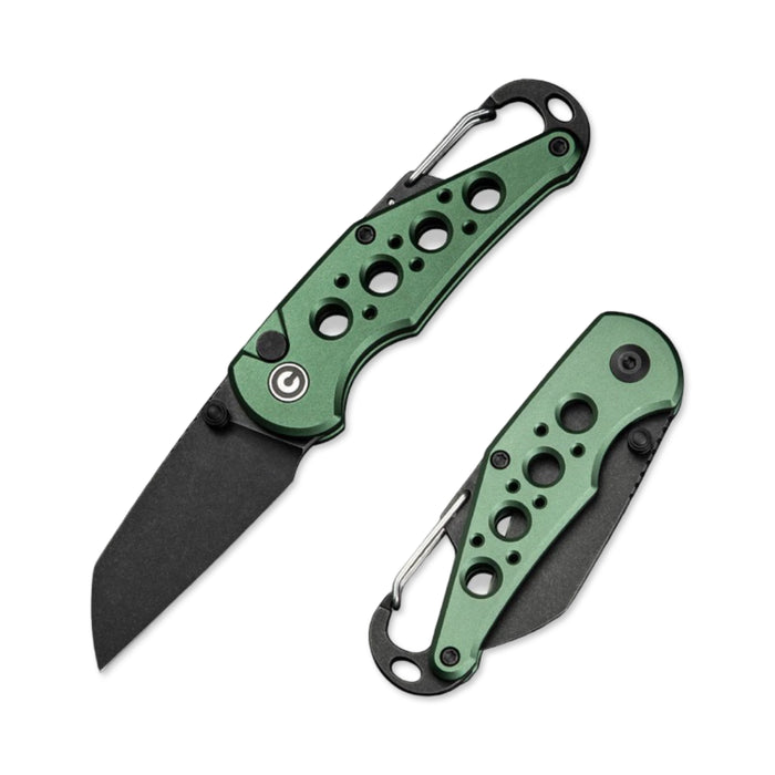 Civivi C23062B-3 - Pragma Green Button Lock w/ Carabiner & Bottle Opener