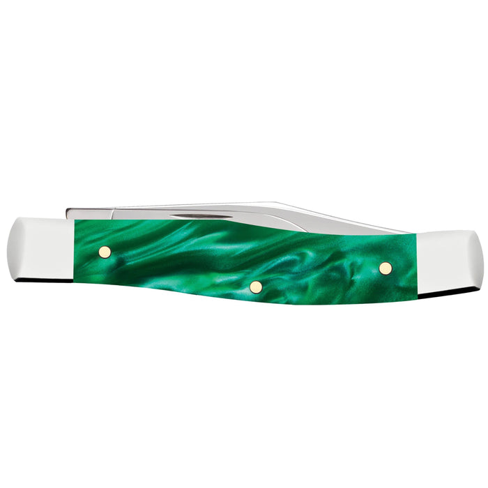 Case 24413 - Smooth Green Pearl Kirinite Medium Texas Jack