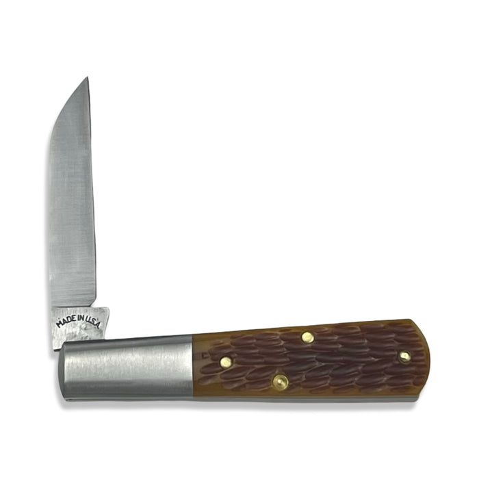 New York Knife Co. Barlow Honey Jigged Bone
