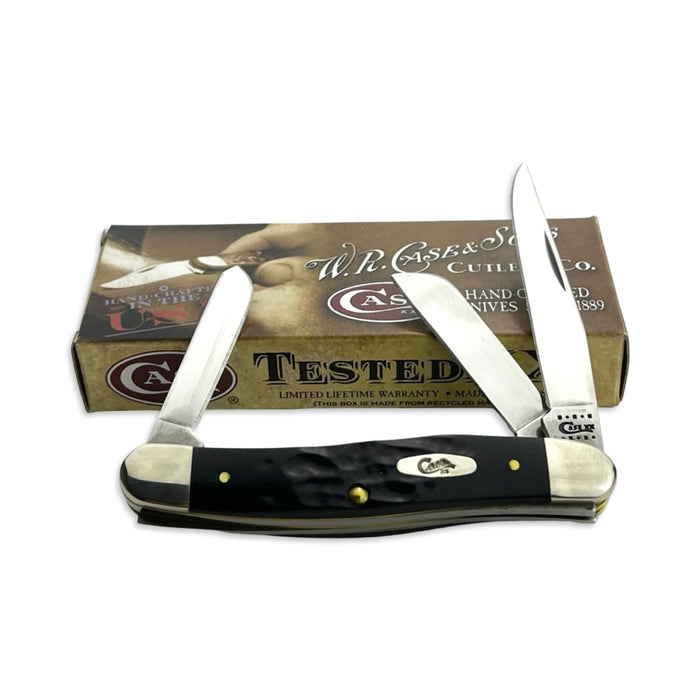 Vintage Case XX 18222 - Rough Black Synthetic Medium Stockman (6318 SS)