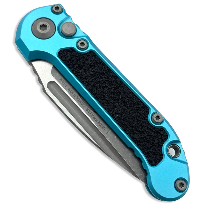 Microtech 1135-11APTQ - L.U.D.T. S/E Gen III Turquoise Apocalyptic Partially Serrated