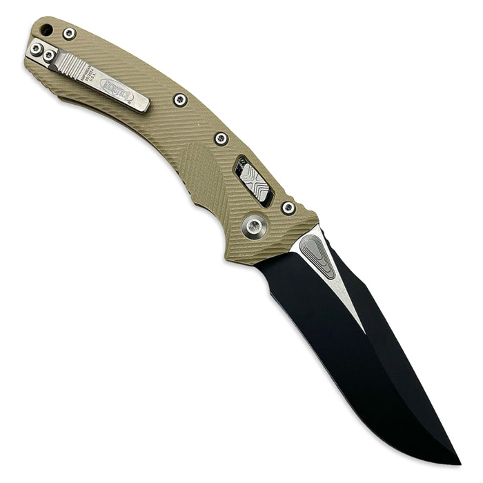 Microtech 137RL-1FLGTTA - Amphibian RAM-LOK Black Standard G10 Tan