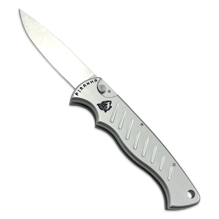 Piranha P1 Pocket Silver Plain Edge Mirror Finish