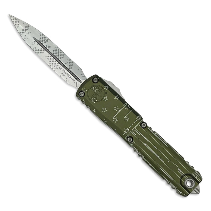 Microtech 11224-10ODHR - Ultratech D/E Gen IV OD Green Hero Stonewash Standard