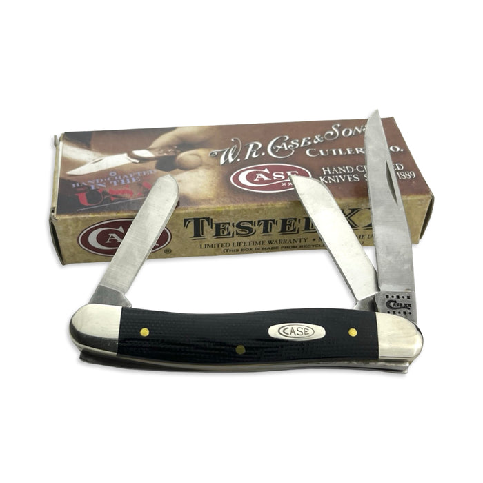 Vintage Case XX 06234 - Black Micarta Smooth Medium Stockman (10318 SS) 2010