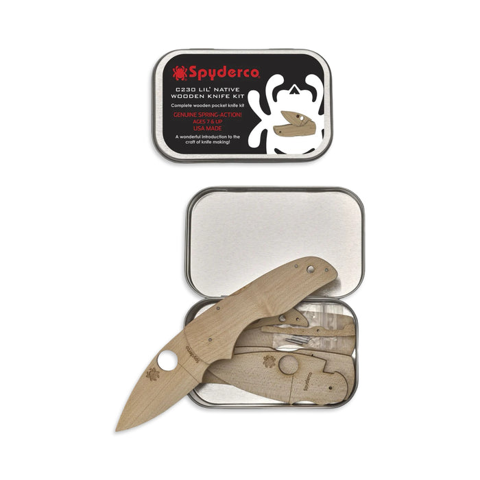Spyderco WDKIT2 - Lil' Native Wooden Knife Kit