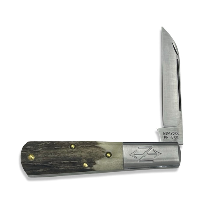 New York Knife Co. Barlow Stag Hollow Ground Wharncliffe