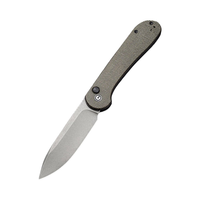 Civivi C2103C - Elementum Flipper Green Micarta Button Lock