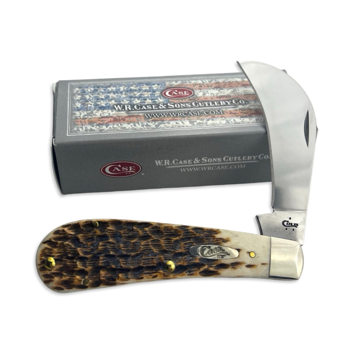 Vintage Case XX 00249 - Amber Peach Seed Jig Hawkbill Pruner (61011 SS) 2017