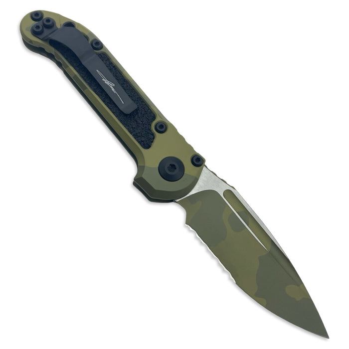 Microtech 1135-2BOCS-Z4 - L.U.D.T. S/E Gen III Signature Series Bazooka Camo Partial Serrated