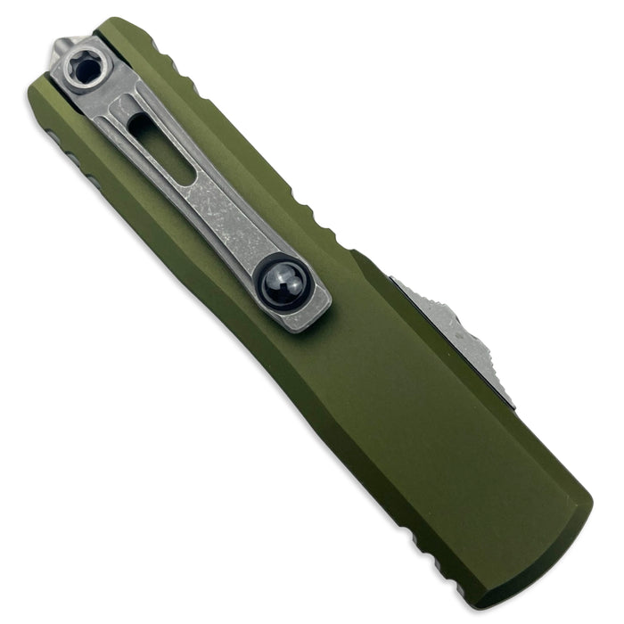 Microtech 12324-11APOD - UTX-85 D/E Gen IV OD Green Apocalyptic Partial Serrated