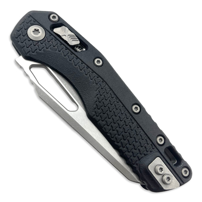 Microtech 210T-11APPMBK - MSI S/E Tri-Grip Polymer Black Apocalyptic Partially Serrated