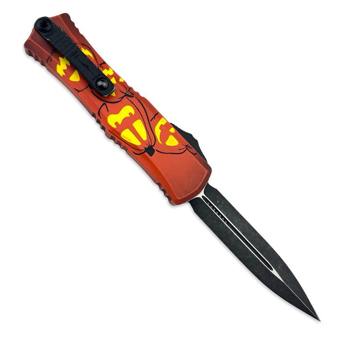 Microtech 1702M-1HWJLS - Hera® II Mini D/E Signature Series Jack-O-Lantern Standard