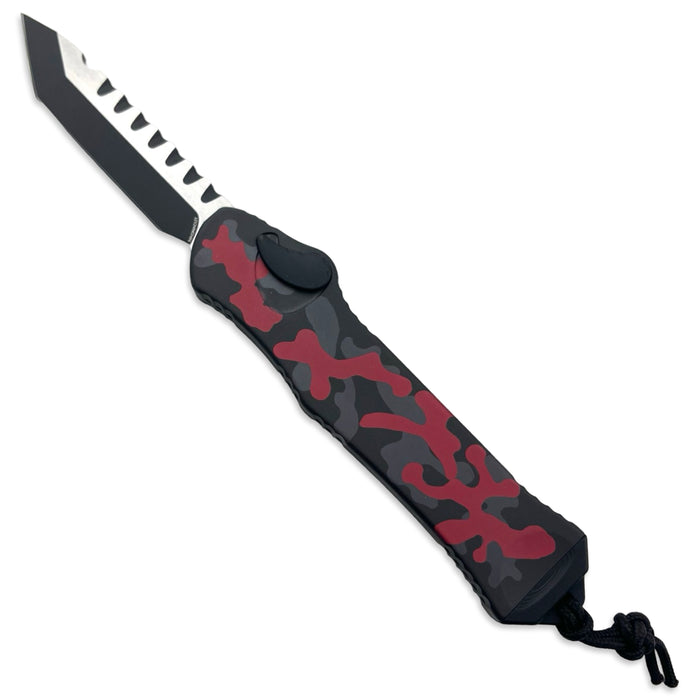 Heretic H006-10A-RCAMO - Hydra Tanto 2-Tone Black Red Camo