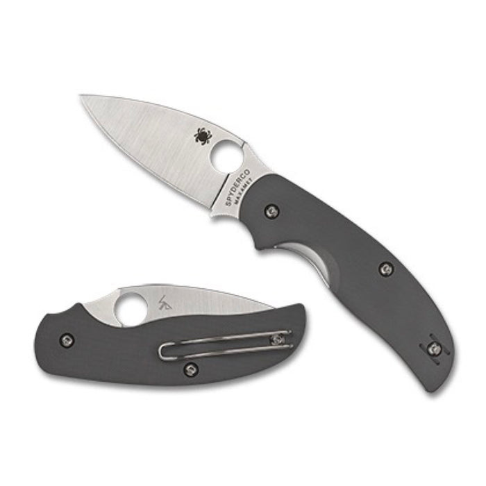 Spyderco C123GPGY - Sage 1 Cool Gray G10 Maxamet Plainedge