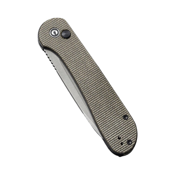 Civivi C2103C - Elementum Flipper Green Micarta Button Lock