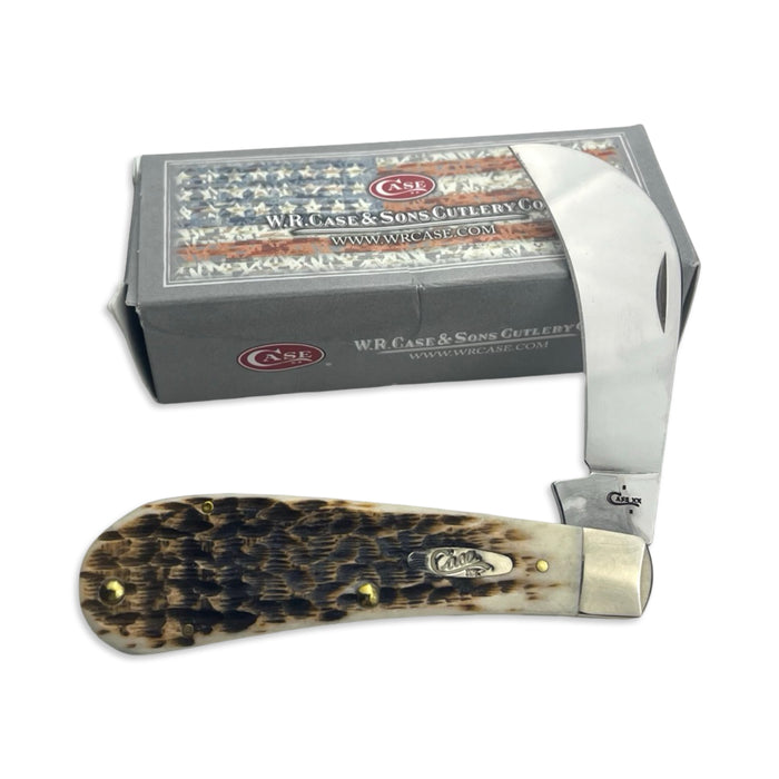 Vintage Case XX 00249 - Amber Peach Seed Jig Hawkbill Pruner (61011 SS) 2018