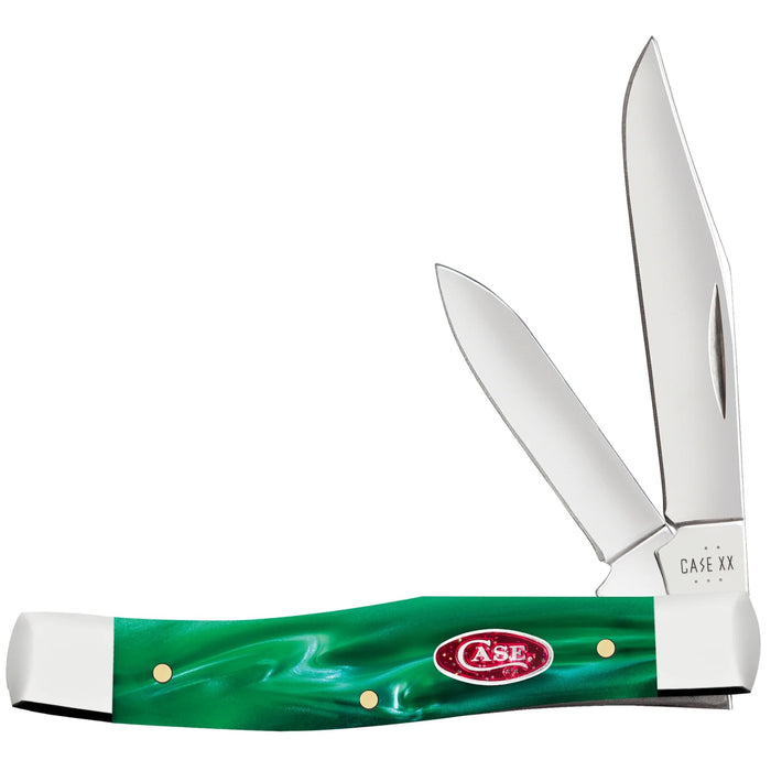 Case 24413 - Smooth Green Pearl Kirinite Medium Texas Jack