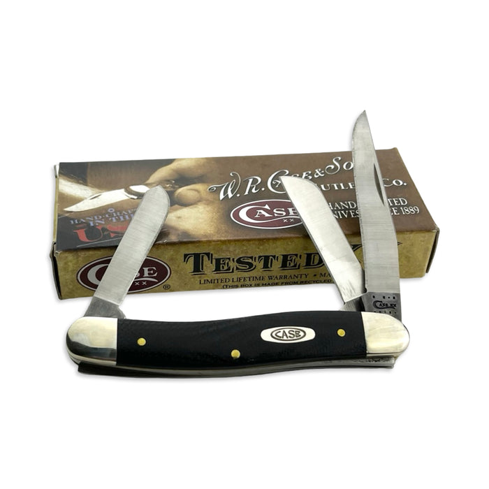 Vintage Case XX 06234 - Black Micarta Smooth Medium Stockman (10318 SS) 2011