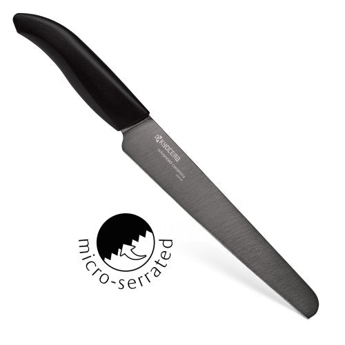 Kyocera Revolution 7" Serrated Bread Knife - Black