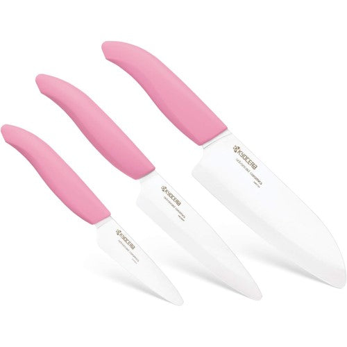 Kyocera Revolution 3pc Knife Set - Pink