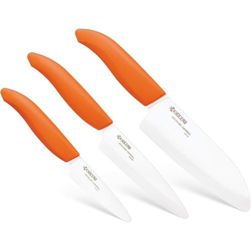 Kyocera Revolution 3pc Knife Set - Orange