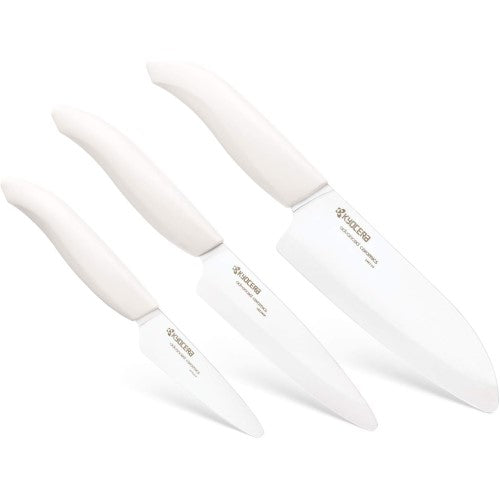 Kyocera Revolution 3pc Knife Set - White