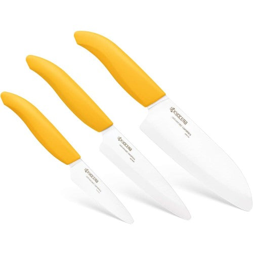 Kyocera Revolution 3pc Knife Set - Yellow
