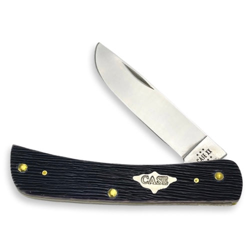 Case®  Jigged Rough Black® Synthetic Sod Buster Jr® Knife