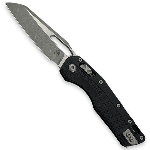 Microtech 210T-10APPMBK - MSI S/E Tri-Grip Injection Molded Black Apocalyptic Standard