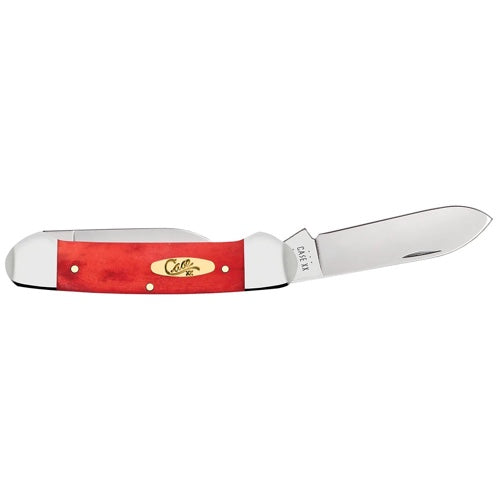 Case 10765 - Dark Red Bone Smooth Canoe Pinched Bolsters