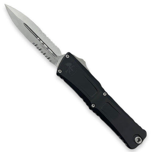 Microtech 1142-11 - Combat Troodon LT D/E Stonewash Partially Serrated