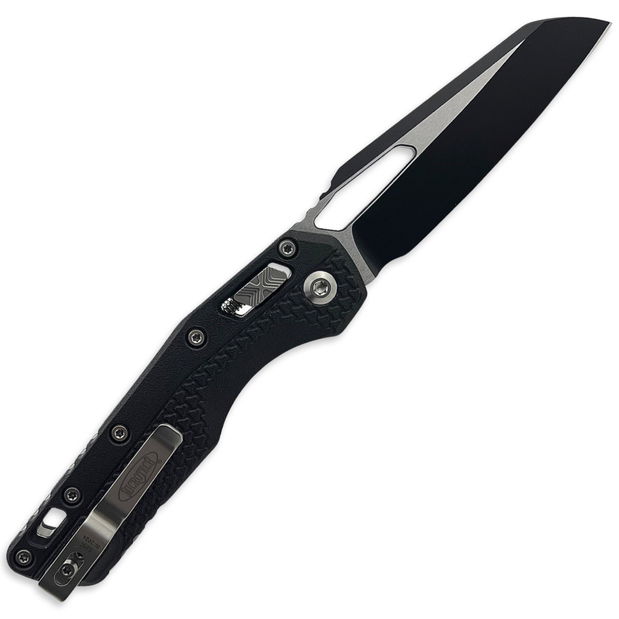 Microtech 210T-1PMBK - MSI Tri-Grip Black Injection Molded w/ Bead Blasted Hardware