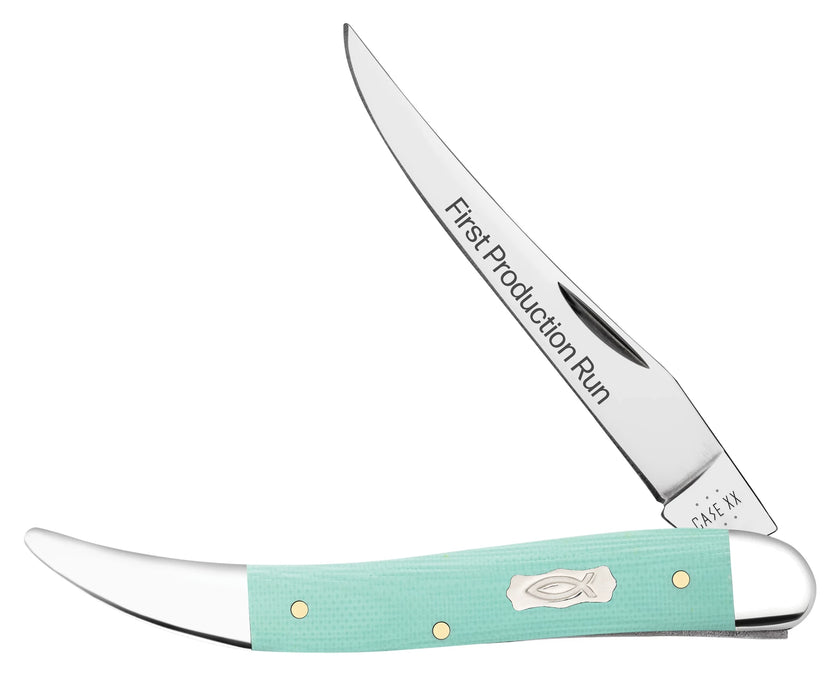 Case 95815 - Seafoam Green G-10 Smooth Medium Texas Toothpick (1010094 SS)