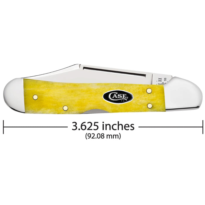 Case 20034 - Yellow Bone Smooth Mini Copperlock (61749L SS)