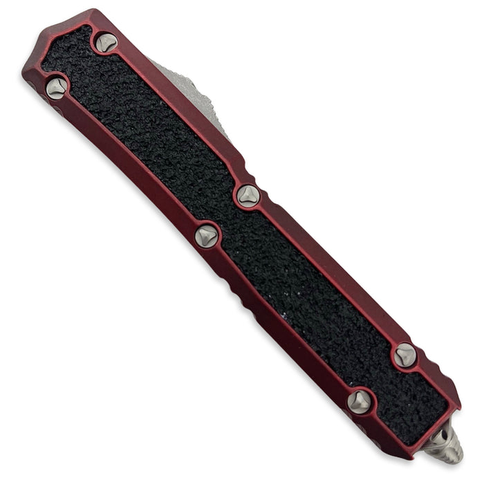 Microtech 206-10APWRDS - Makora D/E Weathered Red Apocalyptic Standard