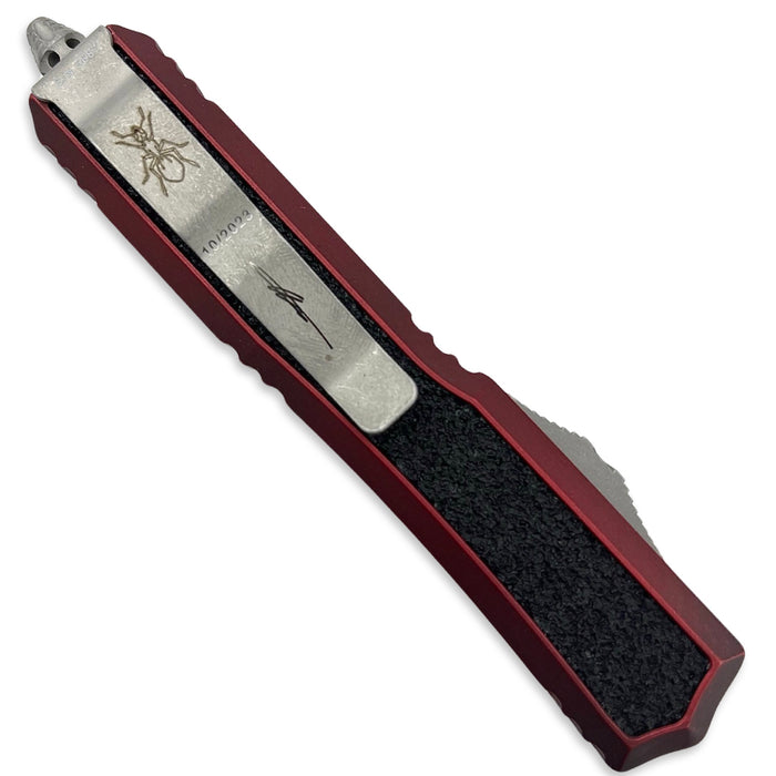 Microtech 206-10APWRDS - Makora D/E Weathered Red Apocalyptic Standard