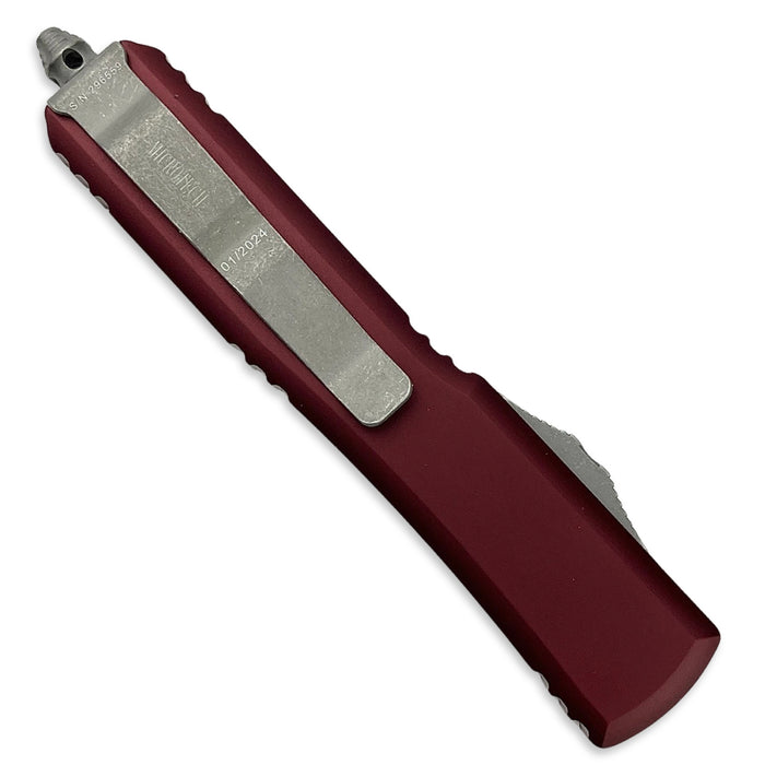 Microtech 121-11APMR - Ultratech S/E Apocalyptic Partially Serrated Merlot