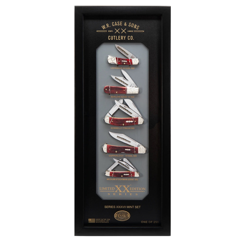 Case 12215 - Limited XX® Edition XXXVII (37) Mint Set Old Red Bone